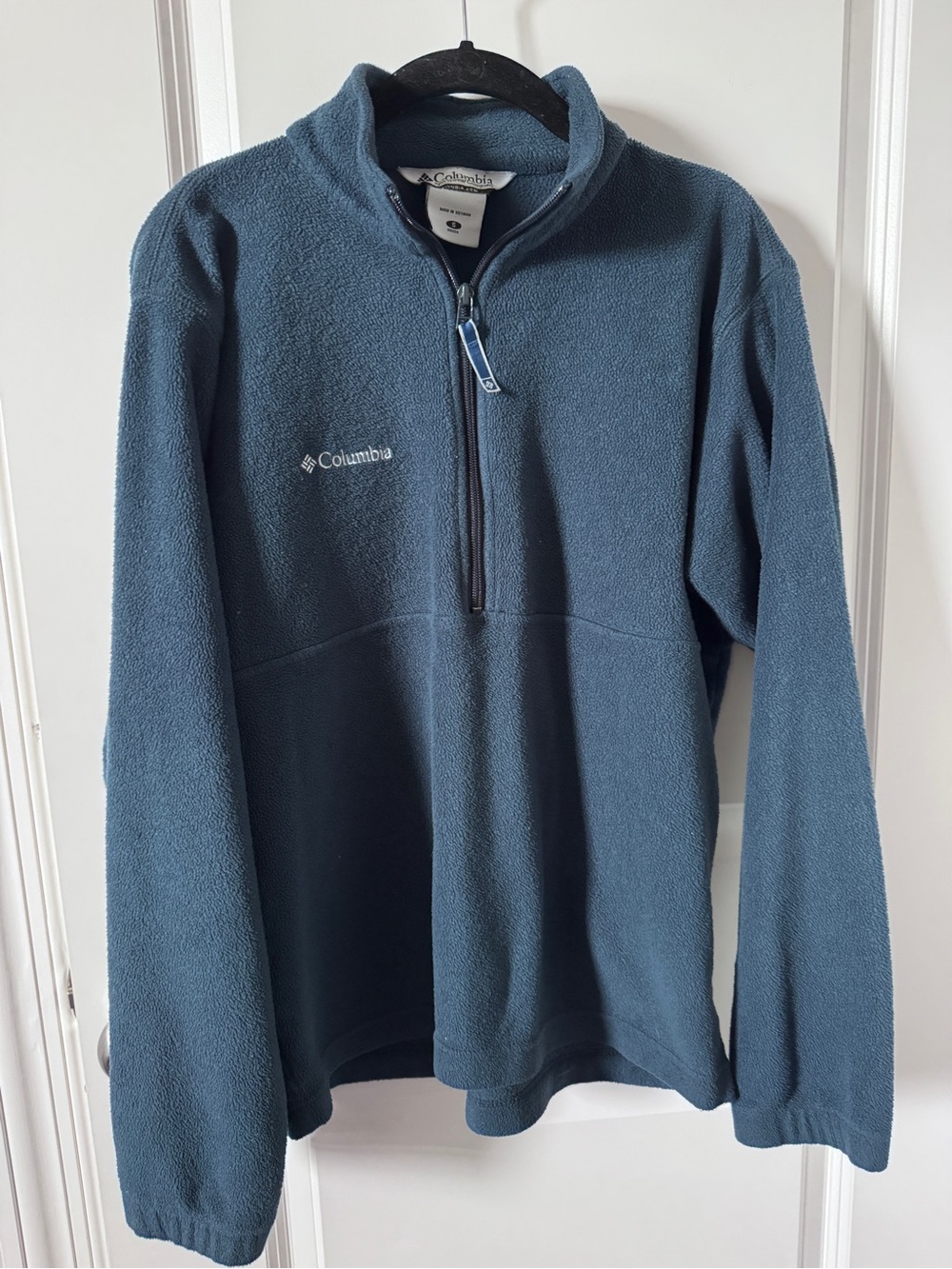 Columbia Unisex Slate Blue Quarter-Zip Fleece Pullover-Small